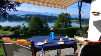 Ferienhaus Lechbruck am See Gartenanlage